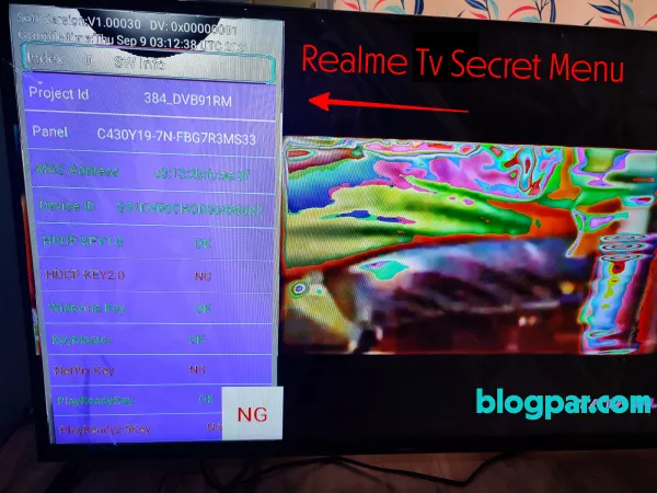 realme tv secret menu code,realme tv service mode code